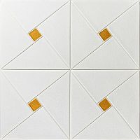 Самоклеюча 3D панель золоті квадрати 700x700x6,5мм (373) SW-00001354 