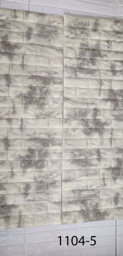 Самоклеюча декоративна 3D панель мармур сірий камінь 700x770x5 мм  фото 4