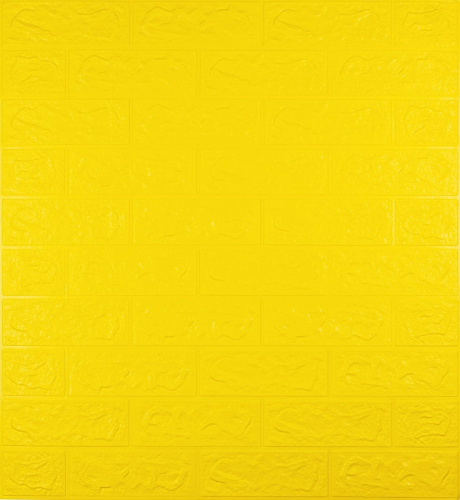 Самоклеюча декоративна 3D панель під жовту цеглу 700x770x5 мм 