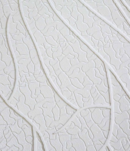 Самоклеюча декоративна 3D панель скеля біла 700x700x5 мм  фото 3