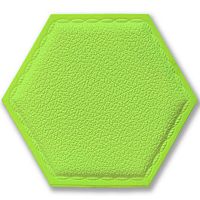Декоративний самоклеючий шестикутник під шкіру зелений 200x230мм (1102) SW-00000742 