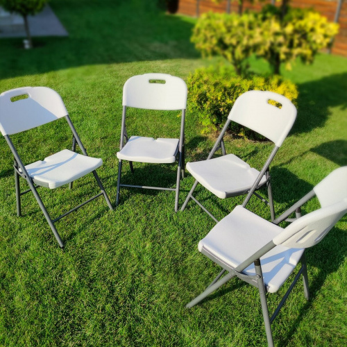 Складний стілець (стандартний тип) 47,5*59*86,5см белый SW-00001607  фото 6