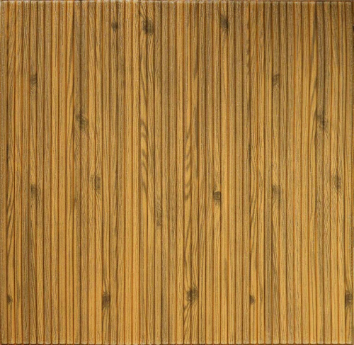 Самоклеюча декоративна 3D панель під коричневий бамбук 700x700x8 мм 