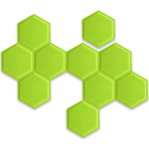 Декоративний самоклеючий шестикутник під шкіру зелений 200x230мм (1102) SW-00000742  фото 4
