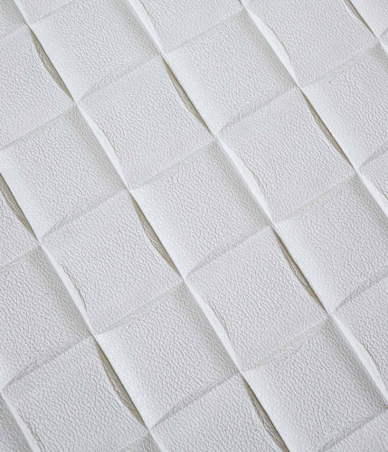 Самоклеюча декоративна 3D панель лоза біла 700x700x5 мм  фото 3