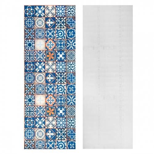Самоклеюча плівка на паперовій основі вінтажна синя мозаїка 0.45х10M SW-00000787  фото 3