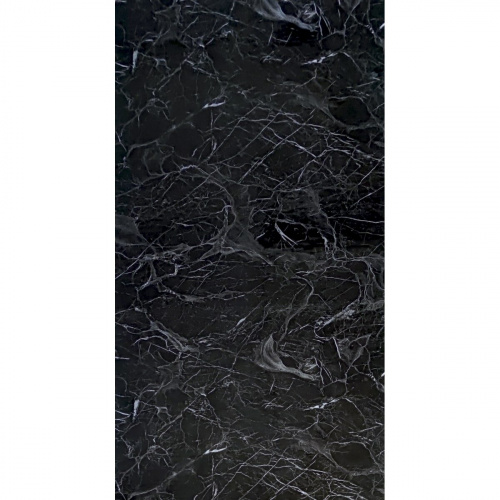 Самоклеюча вінілова плитка в рулоні чорний мармур 3000х600х2мм SW-00001289  фото 3