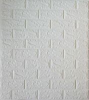 Самоклеюча декоративна панель біла цегла 700x770x5 мм 