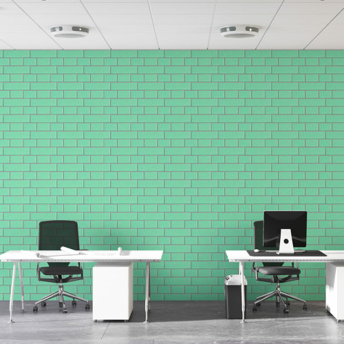 Панель стінова 70*70cm*5mm зелена цегла зі сріблом (D) SW-00001803  фото 5