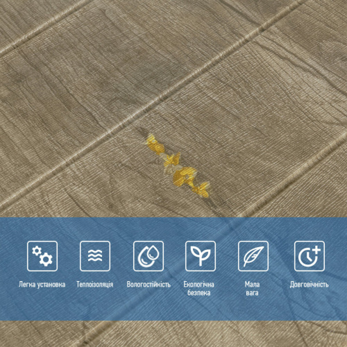 Самоклеюча 3D панель жовті квіти на дереві 700x700x4мм SW-00001359  фото 4