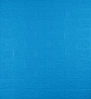 Самоклеюча декоративна 3D панель під синю цеглу 700x770x5 мм 