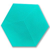 Декоративний самоклеючий шестикутник 3D ментол 200x230мм (1105) SW-00000745 