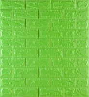 Самоклеюча декоративна 3D панель під зелену цеглу 700x770x7 мм 