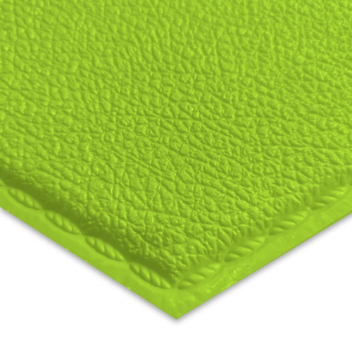 Декоративний самоклеючий шестикутник під шкіру зелений 200x230мм (1102) SW-00000742  фото 3
