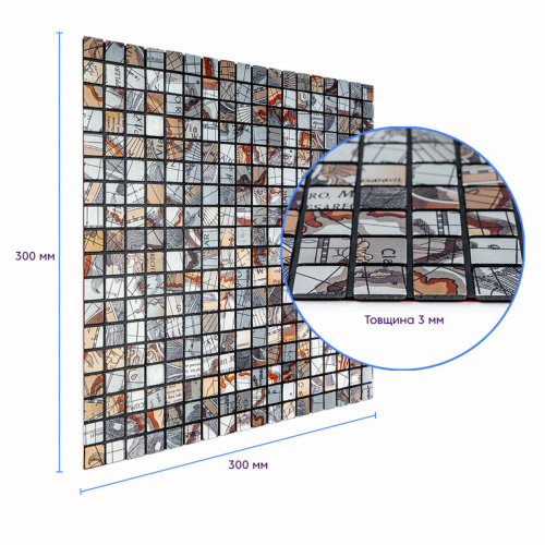 Самоклеюча алюмінієва плитка 300х300х3мм SW-00001926  фото 6