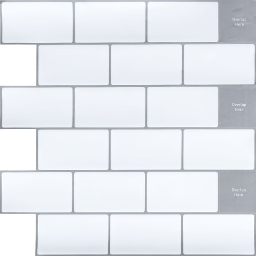 Самоклеюча поліуретанова плитка біла цегла 305х305х1мм (D) SW-00001193  фото 3