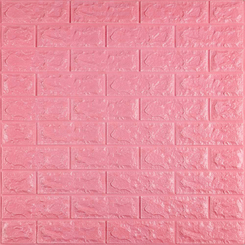 3D панель самоклеюча цегла Рожевий 700х770х7мм (004-7) SW-00000057 