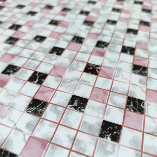 Самоклеюча плівка рожева мозаїка 0,45х10м SW-00001233  фото 2