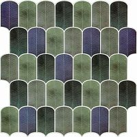 Самоклеюча поліуретанова плитка сіро-фіолетова мозаїка 305х305х1мм SW-00001194 