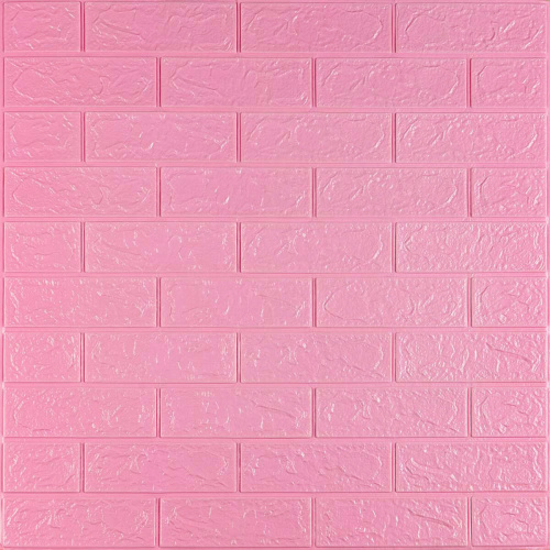 Самоклеюча 3D панель під рожеву цеглу 19600x700x3мм SW-00001471  фото 2