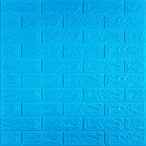 3D панель самоклеюча цегла Синій 700х770х5мм (003-5) SW-00000154 