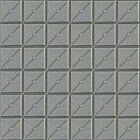 Самоклеюча декоративна 3D панель квадрат срібло 700x700x8мм (177) SW-00000188 