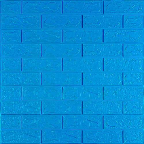 Самоклеюча 3D панель під синю цеглу 3080x700x3мм SW-00001756  фото 2