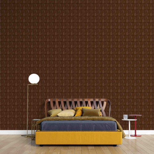 Самоклеюча декоративна панель під коричневу цеглу 700x770x5 мм  фото 5