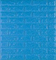Самоклеюча декоративна 3D панель під синю цеглу 700x770x7 мм 