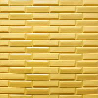 Самоклеющаяся декоративная 3D панель желто-песочная кладка 700x770x7мм (032)