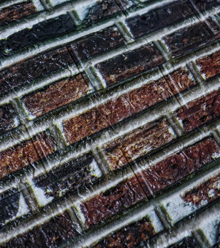 Самоклеюча декоративна 3D панель лофт комбі 700x770x5 мм фото 5
