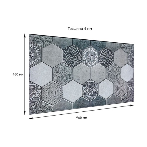 Декоративна ПВХ панель 960*480*4мм SW-00000579  фото 3