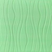 Самоклеюча 3D панель світло-зелені хвилі 600x600x6мм SW-00001327 