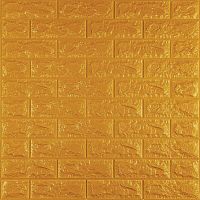 3D панель самоклеюча цегла Золотий 700х770х7мм (011-7) SW-00000052 