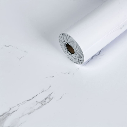 Самоклеюча вінілова плитка в рулоні білий повітряний мармур 3000х600х2мм SW-00001287  фото 12