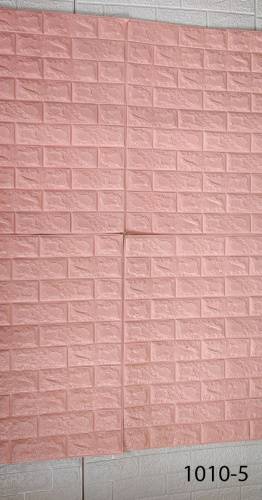 Самоклеюча декоративна панель рожева цегла 700x770x5 мм  фото 5