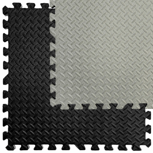 Підлогове двостороннє покриття GREY та BLACK 60*60cm*2cm (D) SW-00001843  фото 5