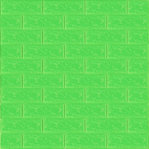 3D панель самоклеюча цегла Зелена 700х770х3мм (013-3) SW-00000639 