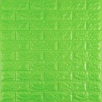 3D панель самоклеюча цегла Зелений 700х770х7мм (013-7) SW-00000051 