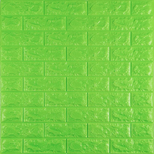 3D панель самоклеюча цегла Зелений 700х770х7мм (013-7) SW-00000051 