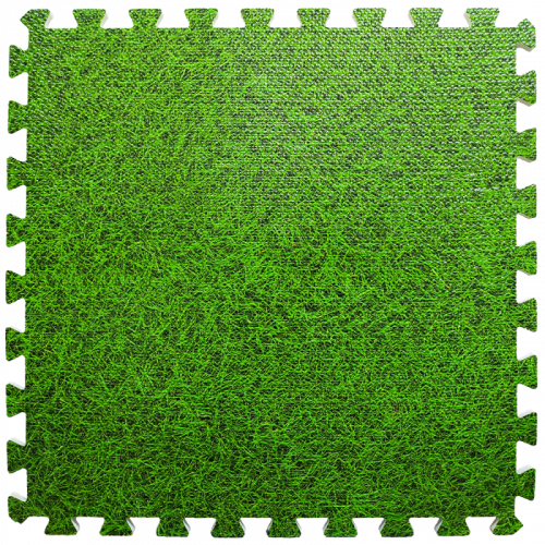 Пол пазл - модульное напольное покрытие 600x600x10мм зеленая трава (МР4) фото 2
