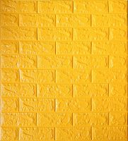 Самоклеюча декоративна панель жовта цегла 700x770x5 мм 