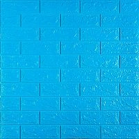 3D панель самоклеюча 700х770х5мм цегла Блакитна (005-5) SW-00000297